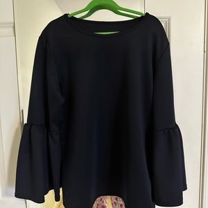 Blue flare long sleeve